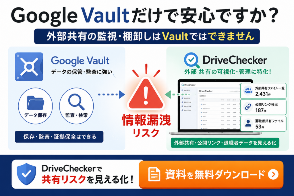 Google Vaultだけで安心ですか?資料ダウンロードバナー