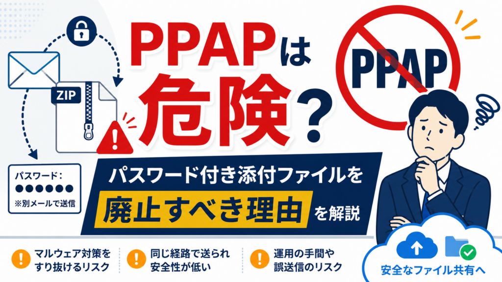 PPAPは危険？パスワード付き添付ファイルを廃止すべき理由を解説_DriveChecker